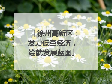 徐州高新区：发力低空经济，绘就发展蓝图