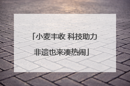 小麦丰收 科技助力 非遗也来凑热闹