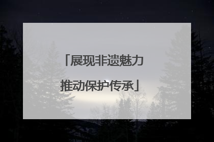 展现非遗魅力 推动保护传承