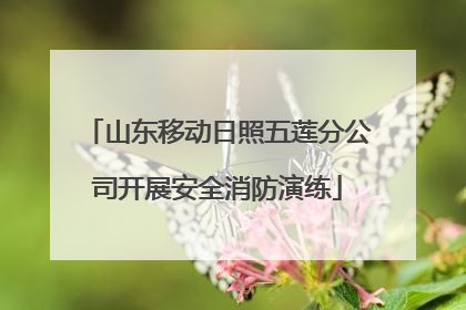 山东移动日照五莲分公司开展安全消防演练