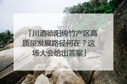 川酒德阳绵竹产区高质量发展路径何在？这场大会给出答案
