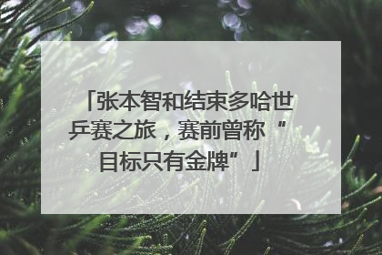 张本智和结束多哈世乒赛之旅，赛前曾称“目标只有金牌”