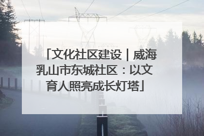 文化社区建设｜威海乳山市东城社区：以文育人照亮成长灯塔