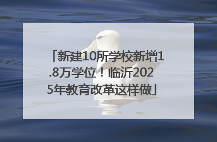 新建10所学校新增1.8万学位！临沂2025年教育改革这样做