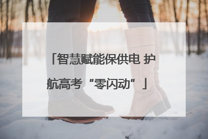 智慧赋能保供电 护航高考“零闪动”