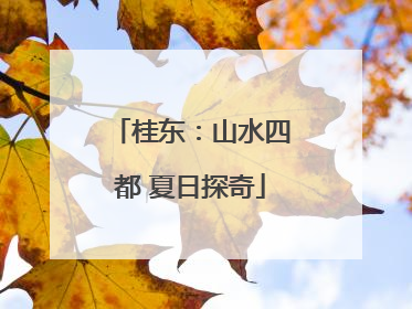 桂东：山水四都 夏日探奇