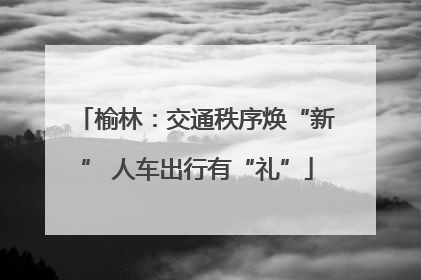 榆林：交通秩序焕“新” 人车出行有“礼”