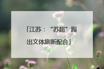 江苏：“苏超”踢出文体旅新配合