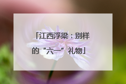 江西浮梁：别样的“六一”礼物