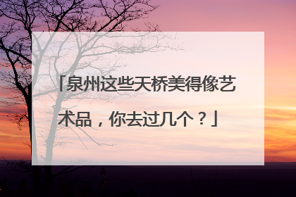 泉州这些天桥美得像艺术品，你去过几个？