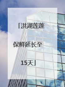 洪湖莲蓬保鲜延长至15天
