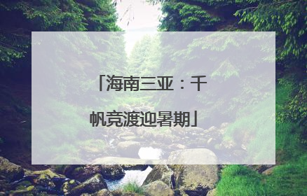 海南三亚：千帆竞渡迎暑期