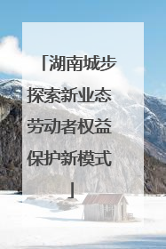 湖南城步探索新业态劳动者权益保护新模式