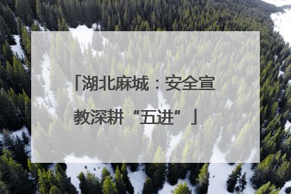 湖北麻城：安全宣教深耕“五进”