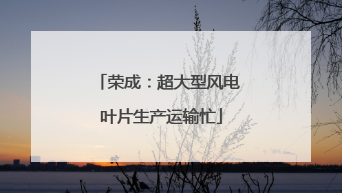 荣成：超大型风电叶片生产运输忙
