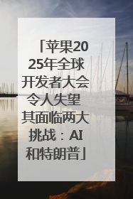 苹果2025年全球开发者大会令人失望 其面临两大挑战：AI和特朗普