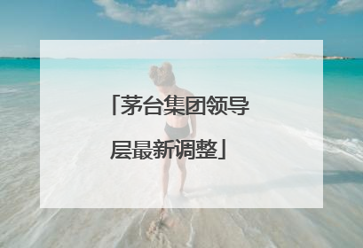 茅台集团领导层最新调整