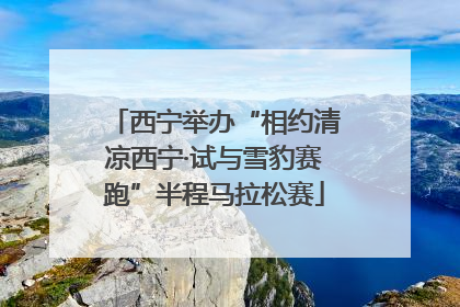 西宁举办“相约清凉西宁·试与雪豹赛跑”半程马拉松赛