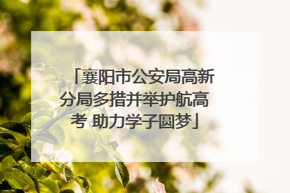 襄阳市公安局高新分局多措并举护航高考 助力学子圆梦