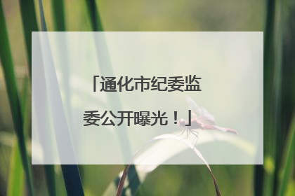 通化市纪委监委公开曝光！