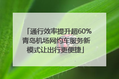 通行效率提升超60% 青岛机场网约车服务新模式让出行更便捷