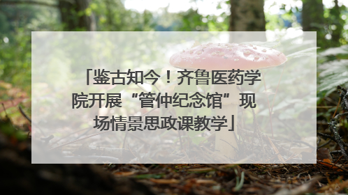 鉴古知今！齐鲁医药学院开展“管仲纪念馆”现场情景思政课教学