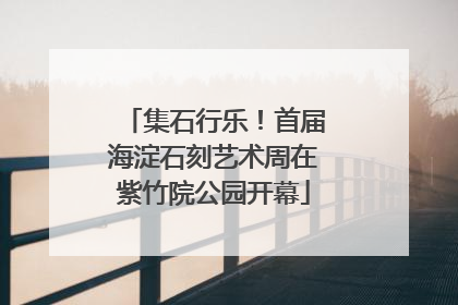 集石行乐！首届海淀石刻艺术周在紫竹院公园开幕