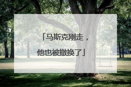 马斯克刚走，他也被撤换了