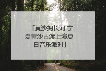 黄沙拥长河 宁夏黄沙古渡上演夏日音乐派对