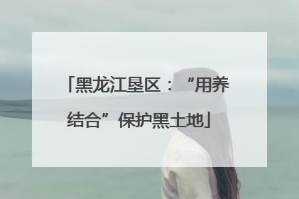 黑龙江垦区：“用养结合”保护黑土地