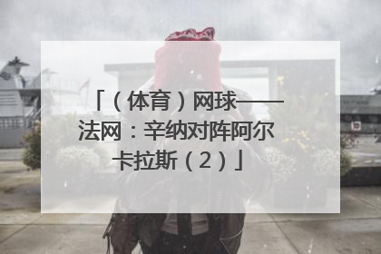 （体育）网球——法网：辛纳对阵阿尔卡拉斯（2）