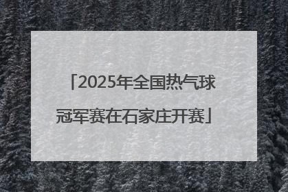2025年全国热气球冠军赛在石家庄开赛